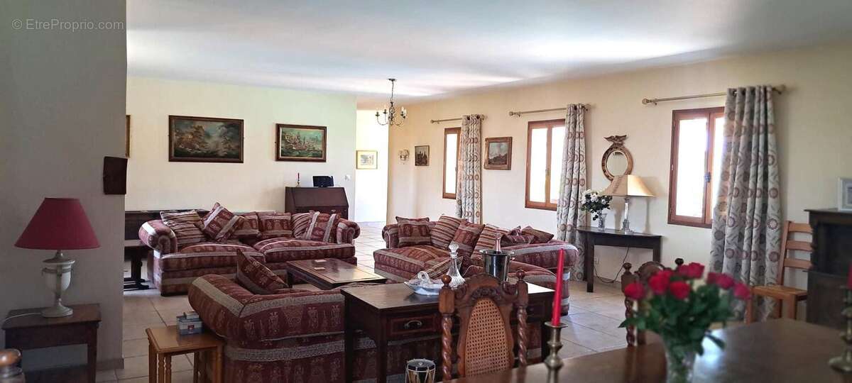 salon clair - Maison à MONLEZUN