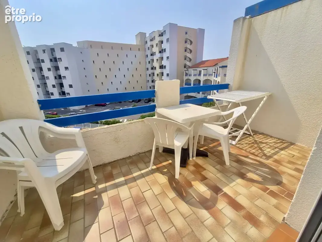 Studio cabine vue mer - la grande plage - le barcarès - photo 5
