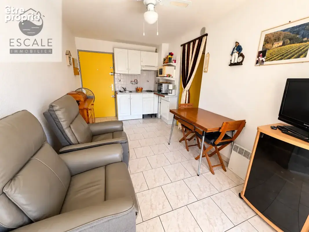 Vente type 2 vue marina aux quilles a sete - photo 7