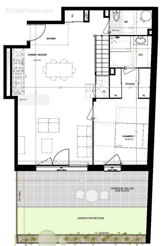 Rez de duplex - Appartement à TALENCE