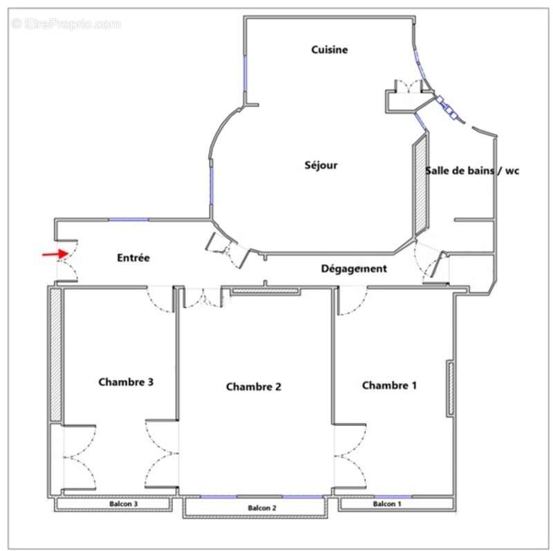 Appartement à PARIS-2E