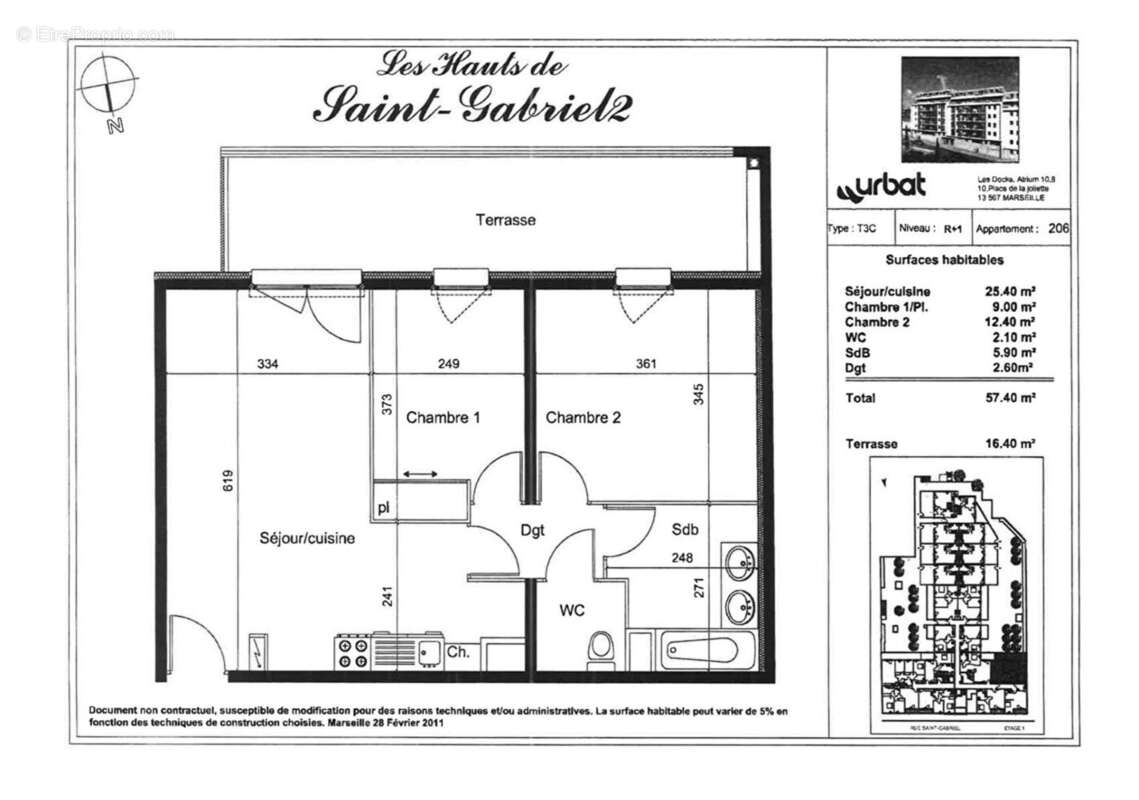 Appartement à MARSEILLE-14E