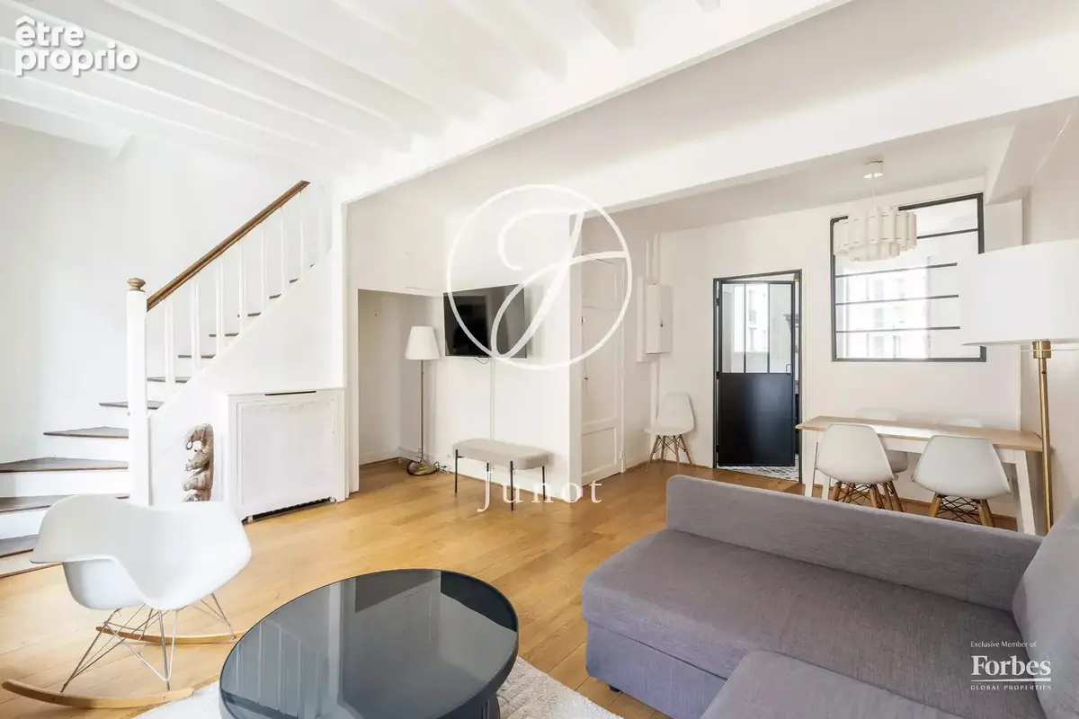 Paris 15e - SUFFREN - Duplex - 3 pièces - 58,69m² Carrez - 61,47m² au sol - 2 chambres - Balcon - photo 3