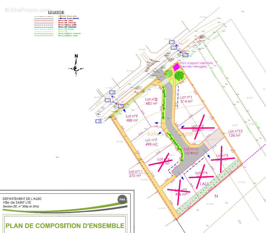 Terrain à SAINT-LYE