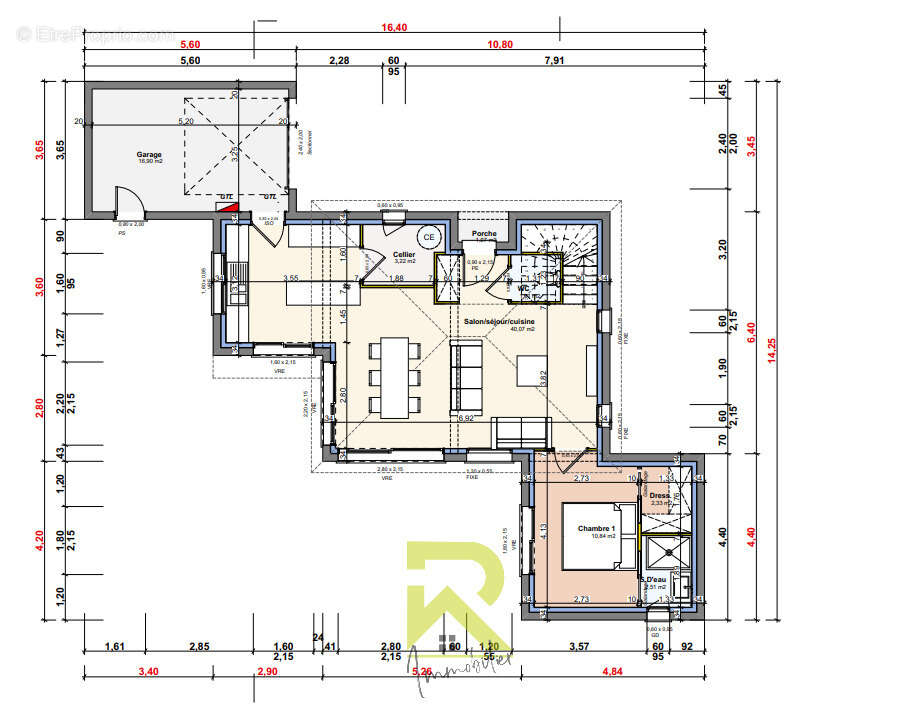 Terrain constructible + permis construire - photo 3
