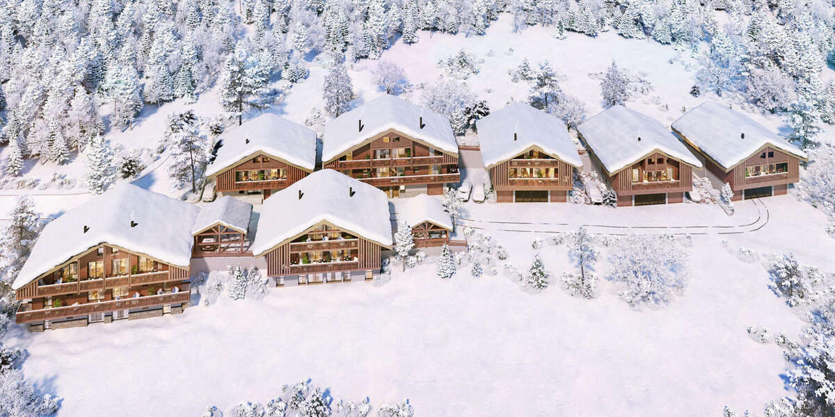 Ski Chalet Apartment for sale Chatel - plans  3D - Appartement à CHATEL
