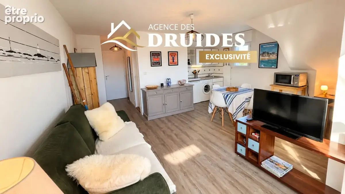Exclusivité Agence des Druides - CARNAC PLAGE - PORT AN DRO - Charmant T2 avec balcon, parking privatif et cave - À 500 m des pl - photo 2