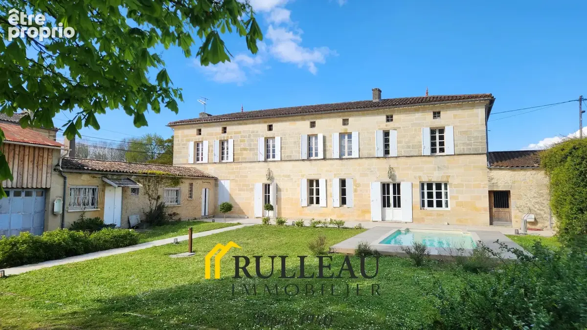 Propriete en pierre - saint andre de cubzac centre - 220m2 - terrain 1300m2 - piscine. - photo 25
