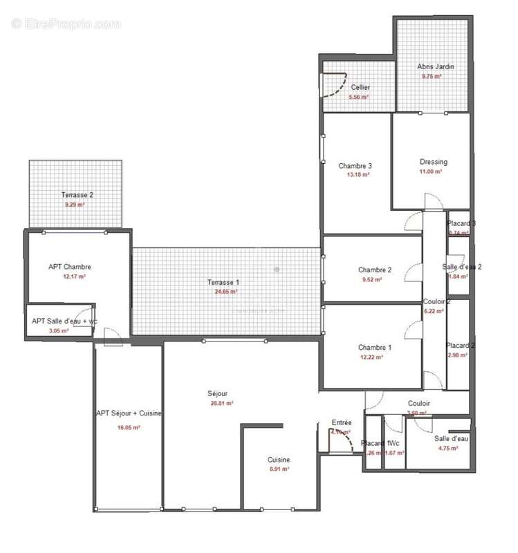 Maison de plain-pied de 142 m² avec T2 indépendant - photo 19