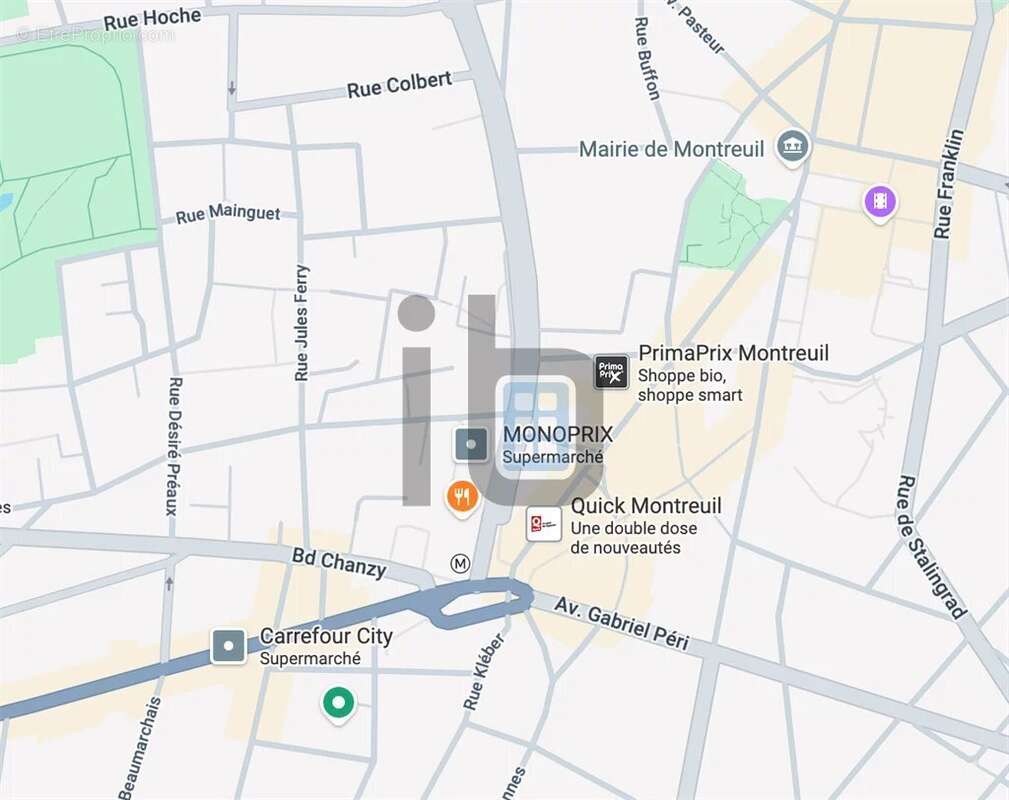 Commerce à MONTREUIL