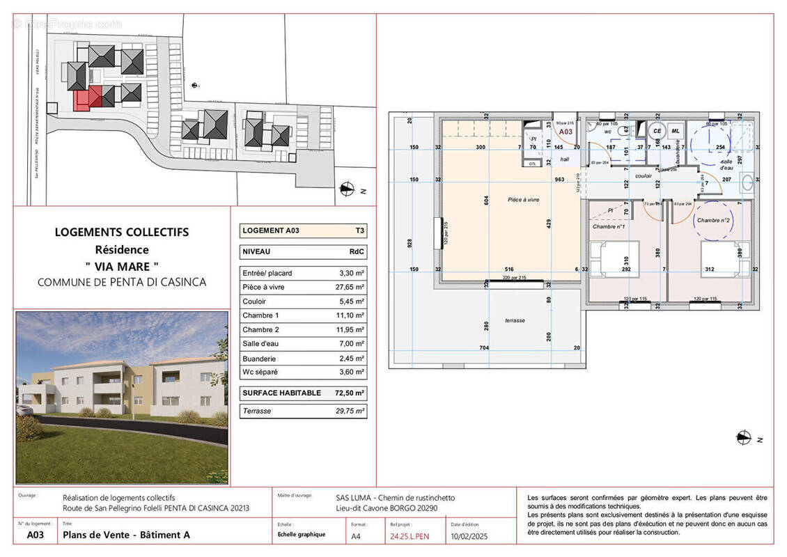 Appartement à PENTA-DI-CASINCA