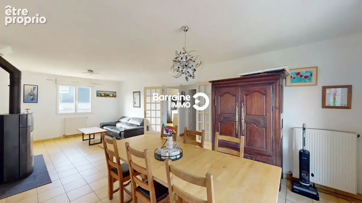 Maison a vendre plabennec - 4 chambres - jardin - dpe c - garage - parcelle 686m² - photo 4