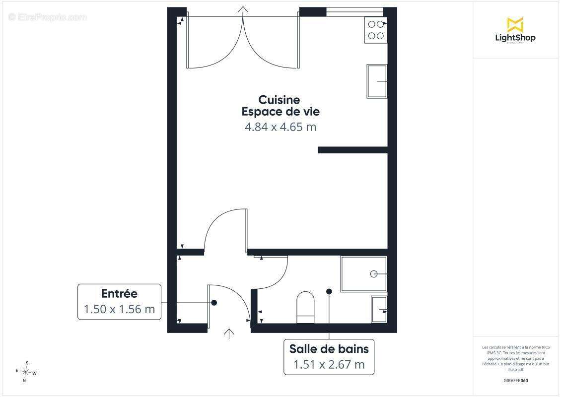 Coup de coeur - Studio de 29 m2 - Lumineux avec une vue dégagée - Rue Saint-Maur - Paris - photo 16