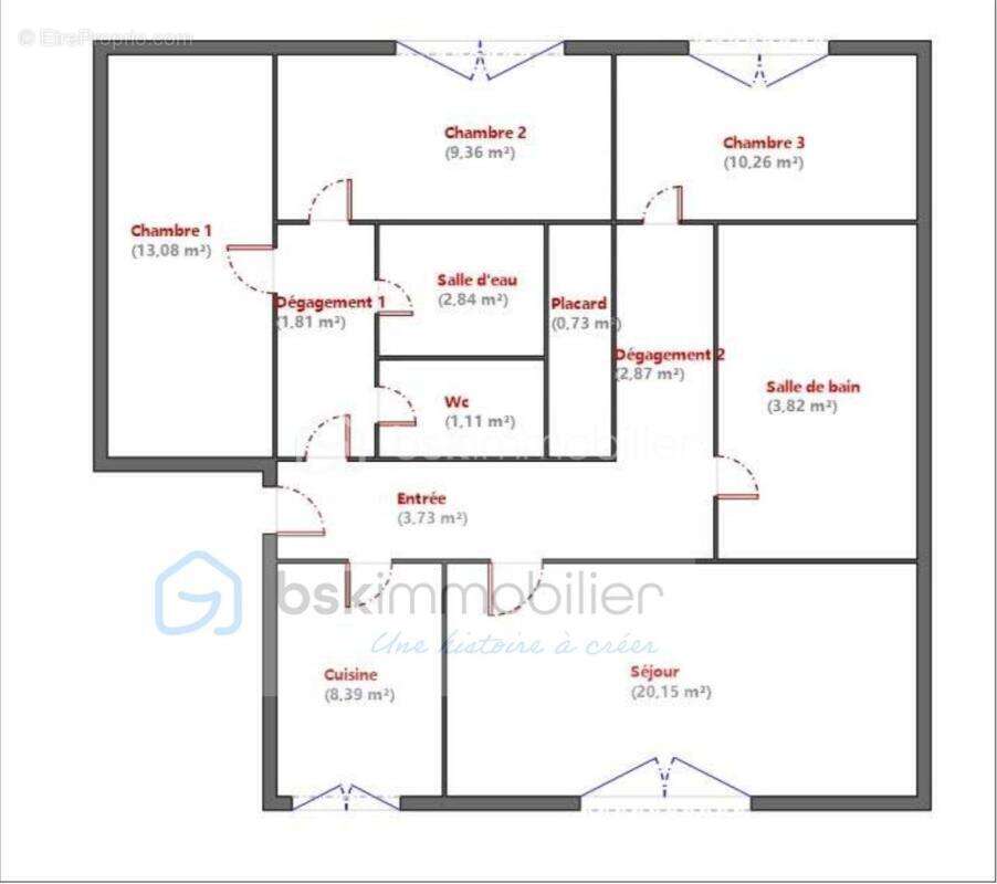 Appartement à CHENNEVIERES-SUR-MARNE
