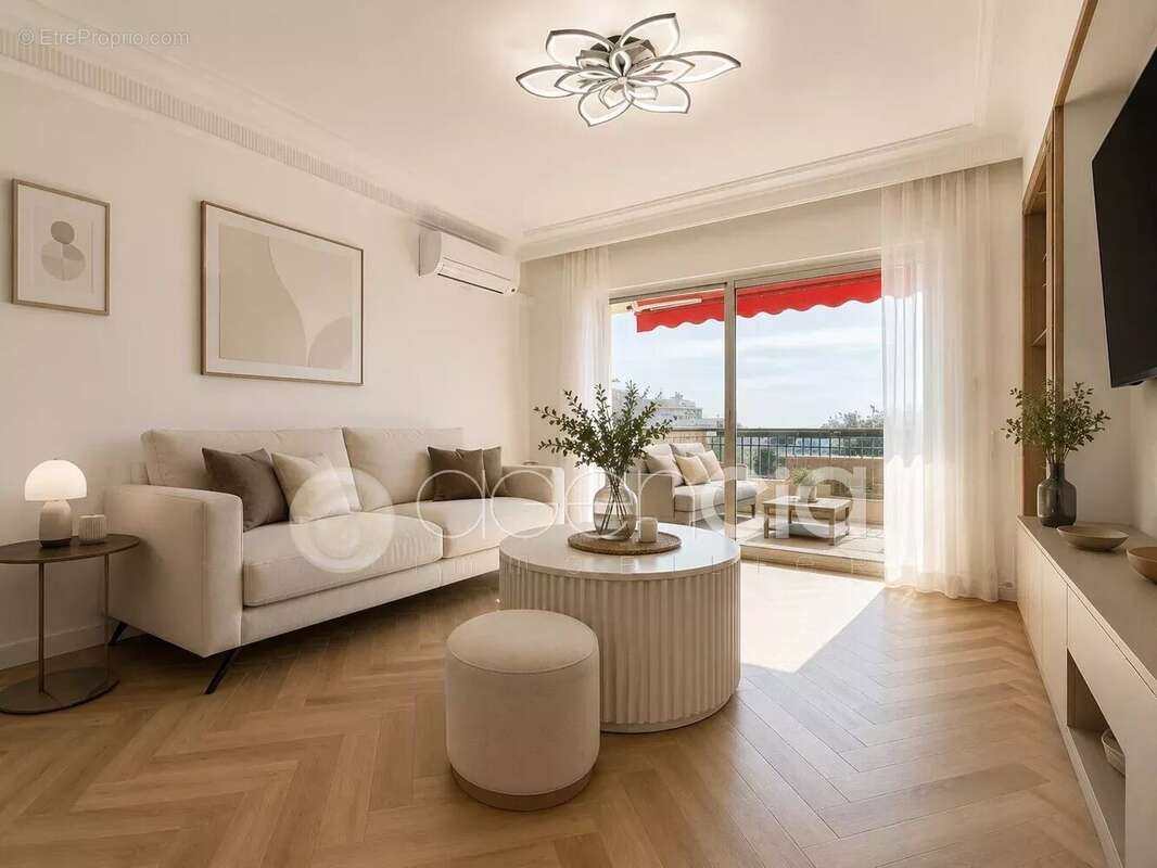Cannes basse californie  vue mer  t3 de 70 m²  sud  cave  box garage xl en supplément - photo 3