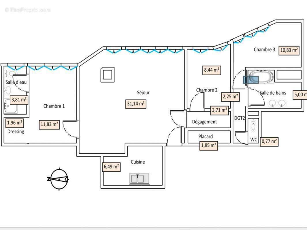 Appartement à ASNIERES-SUR-SEINE