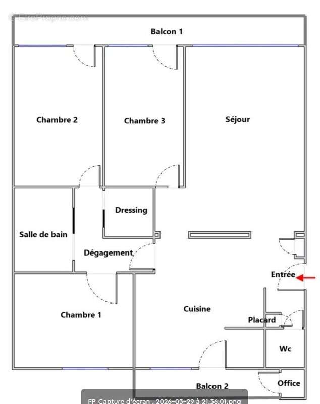 Appartement à PARIS-15E