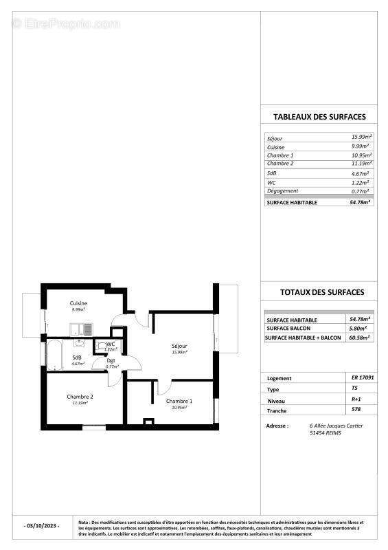 Appartement à BETHENY