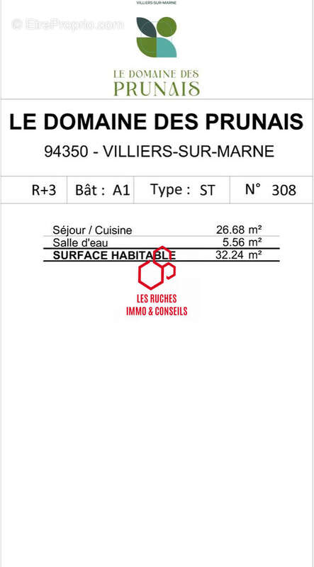 Appartement à VILLIERS-SUR-MARNE