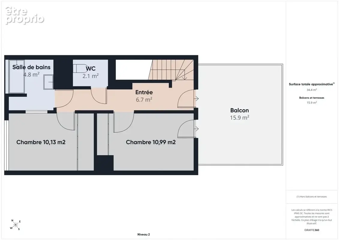 Duplex contemporain 3 chambres avec deux terrasses et double stationnement - photo 17