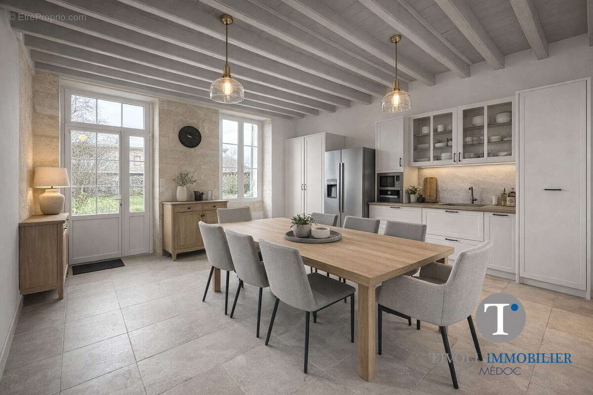 Photo non contractuelle. Projection cuisine. - Maison à CISSAC-MEDOC