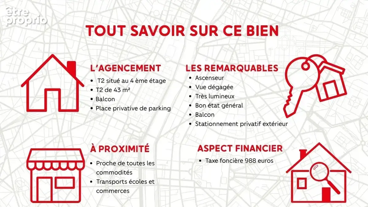 Appartement T 2 - résidence de 2016- ascenseur-terrasse-parking privatif - photo 14