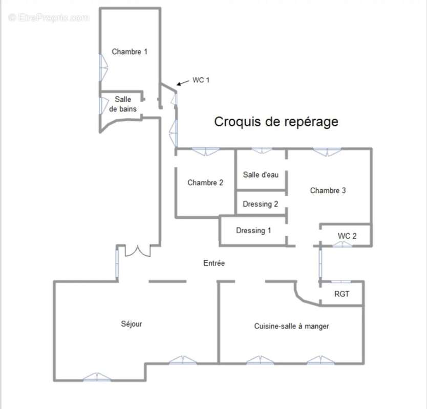 Appartement à PARIS-17E