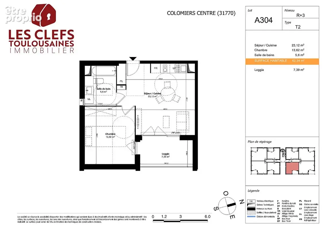 Appartement centre ville Colomiers 2 pièces - photo 5