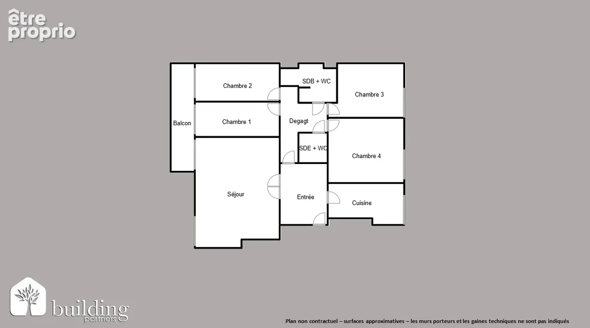 A vendre - Neuilly-sur-Seine Proche Saussaye - Appartement 6 pièces avec balcon de 97.10m² - photo 2