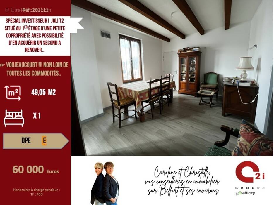 Appartement à VOUJEAUCOURT