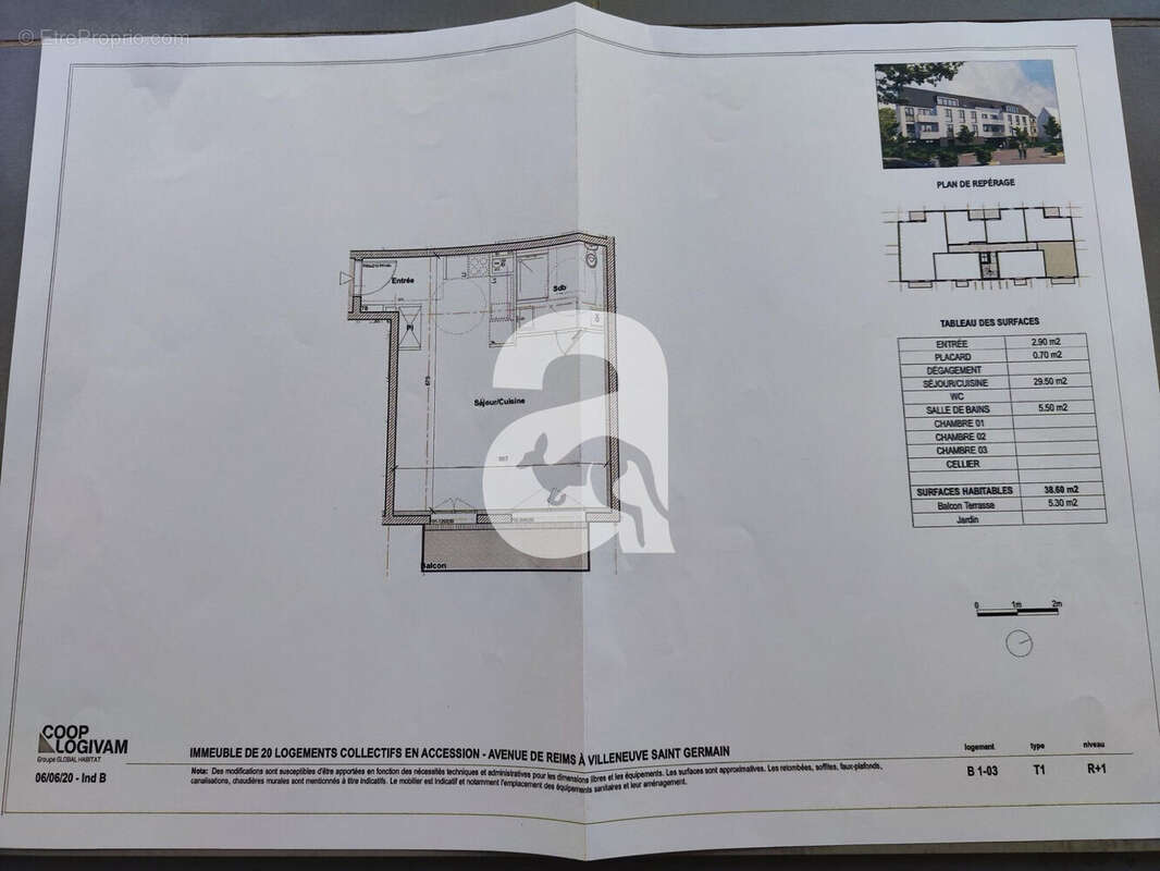 Appartement à VILLENEUVE-SAINT-GERMAIN