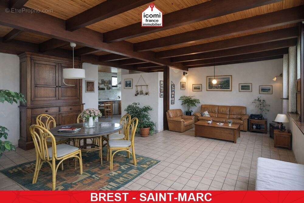 Finistere - brest (29200) - a vendre - propriete d'architecte de 150m² sur +700m² de terrain - 5 chambres - structure beton banc - photo 2