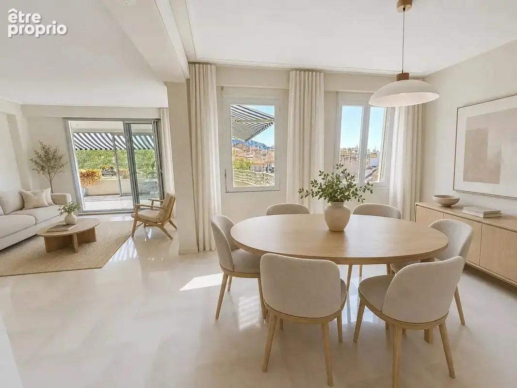 Cannes 400m palais : 4 pieces dernier etage - photo 4