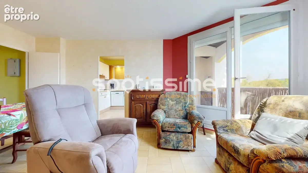 Le cap d'agde  richelieu  t3 d'environ 68 m²  terrasse sans vis-à-vis  parking  accès direct plage - photo 14