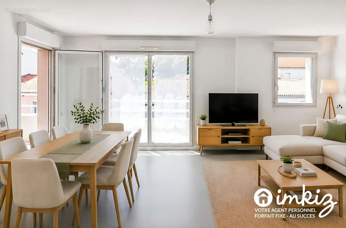 Appartement 3 pièces lumineux dans quartier vivant - photo 2
