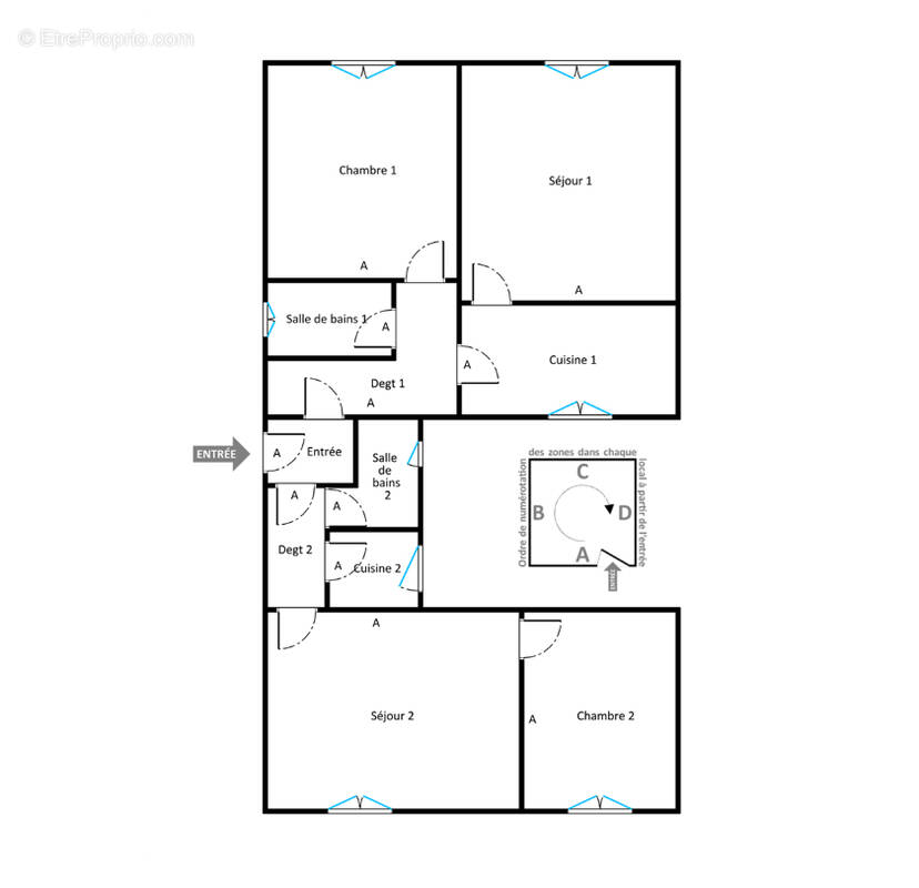Appartement à PARIS-20E