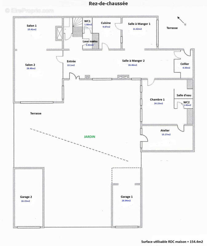 Préfecture !!! Maison 249m2 - Terrain 525m2.. - photo 11
