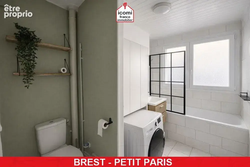 Finistere - brest (29200) - a vendre - appartement - t2 - 1 chambre - dernier etage - vue degagee - ascenseur - dalle beton - photo 4