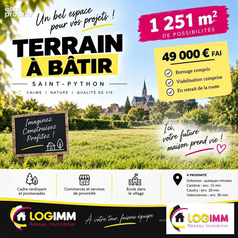 Terrain à SAINT-PYTHON