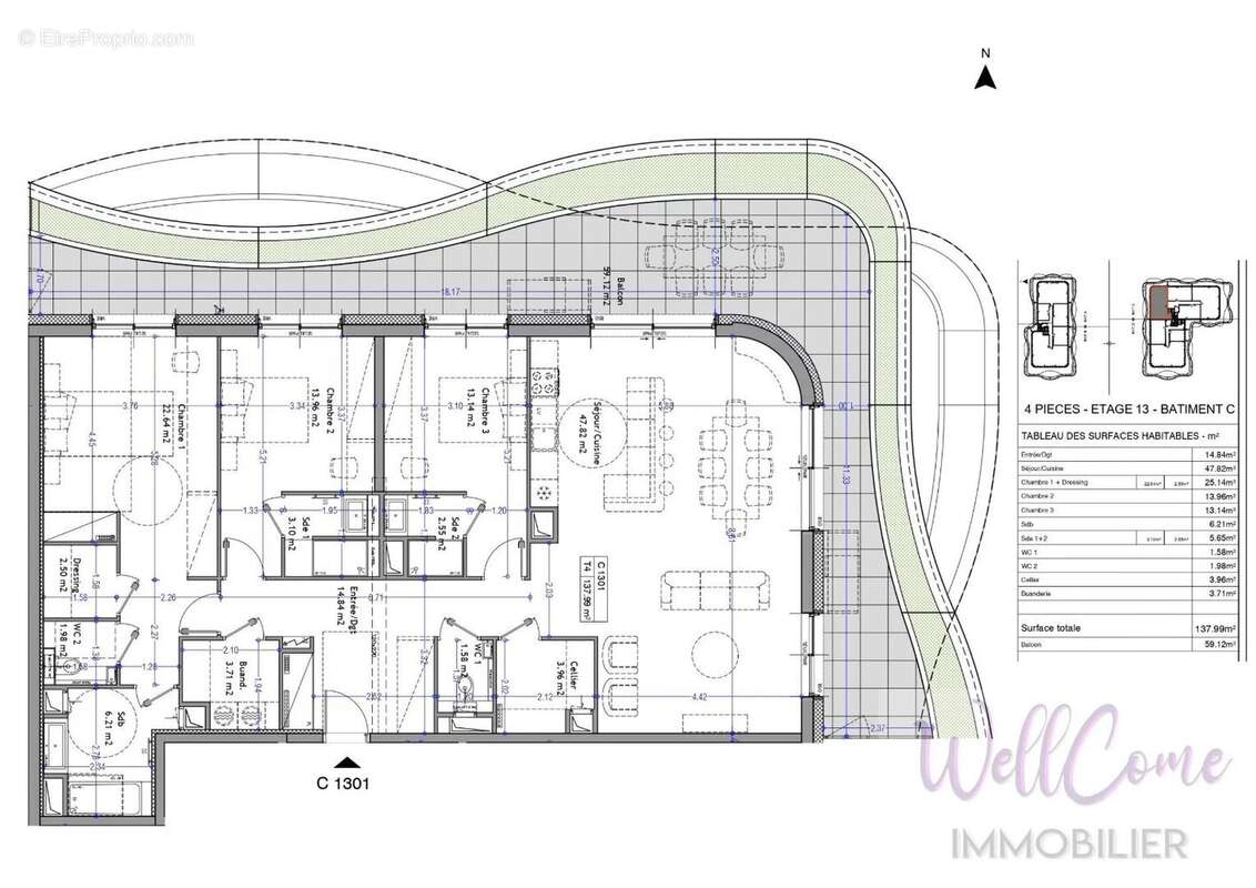 Appartement à AIX-LES-BAINS