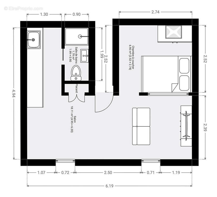 Appartement à PARIS-16E
