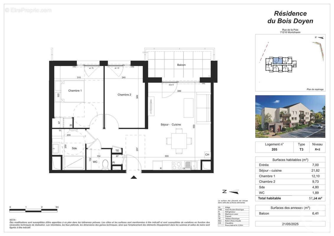 Appartement à MONTCHANIN