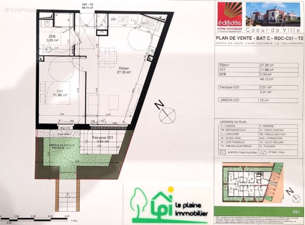 Appartement à DOUVRES-LA-DELIVRANDE