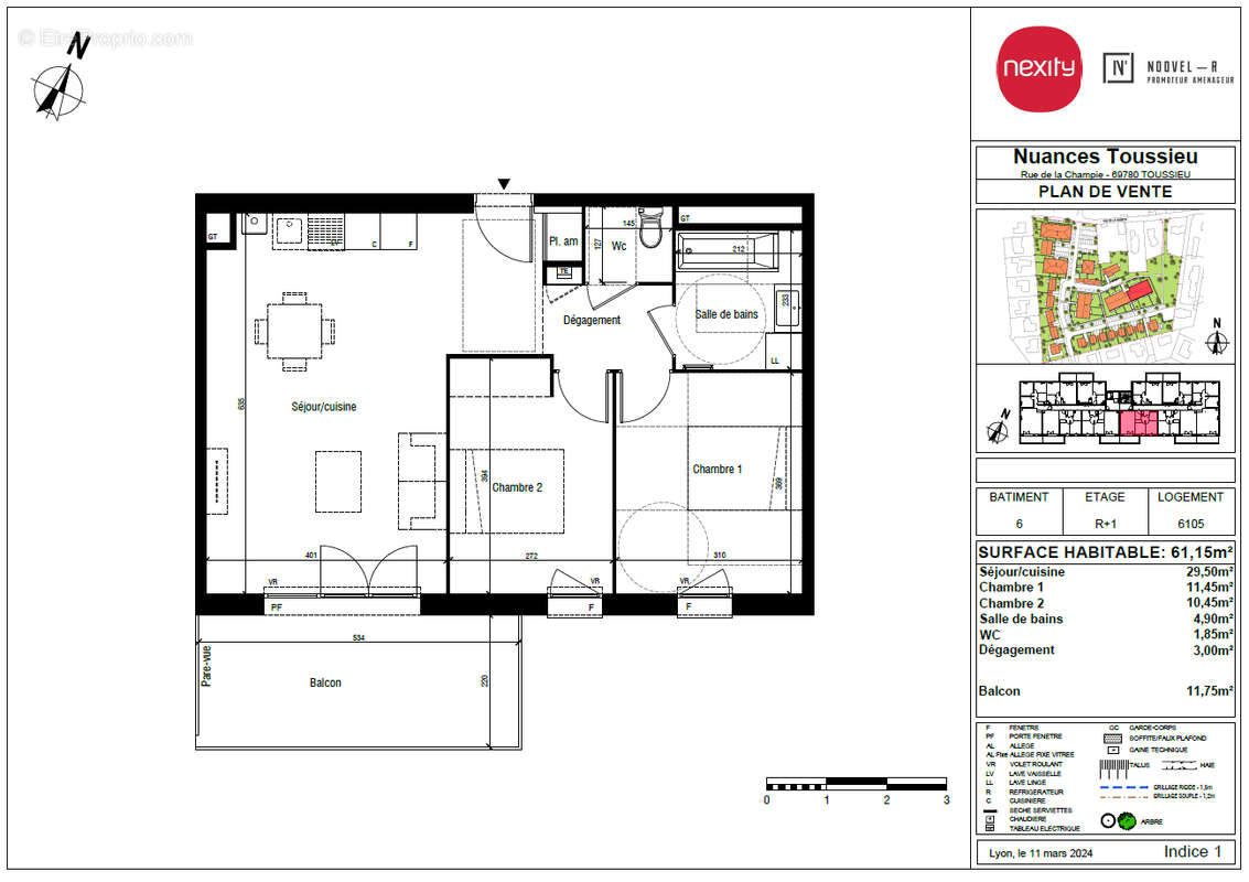 Appartement à TOUSSIEU