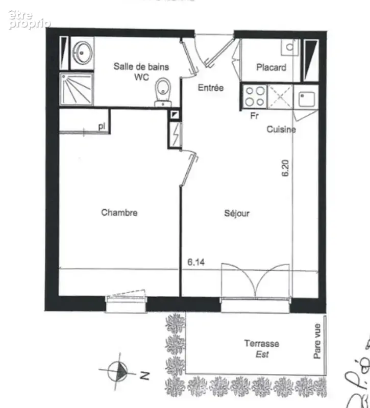 Appartement Merignac 2 pièce(s) 36 m2 - photo 8