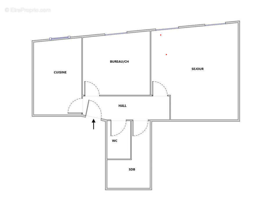 plan t2 13004 clairimmo - Appartement à MARSEILLE-4E