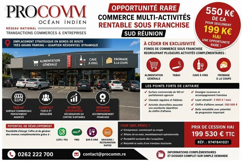 Commerce à SAINT-PIERRE