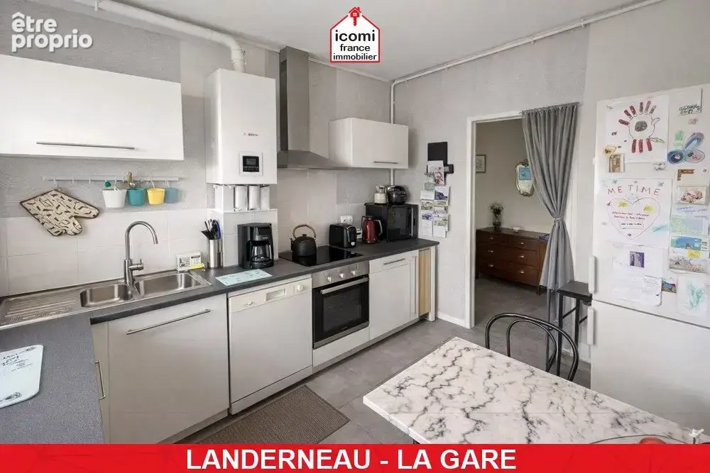 Landerneau - a vendre - appartement - t4 - 2 chambres - possible 3 - aucuns travaux - renovation recente - dpe d - photo 9