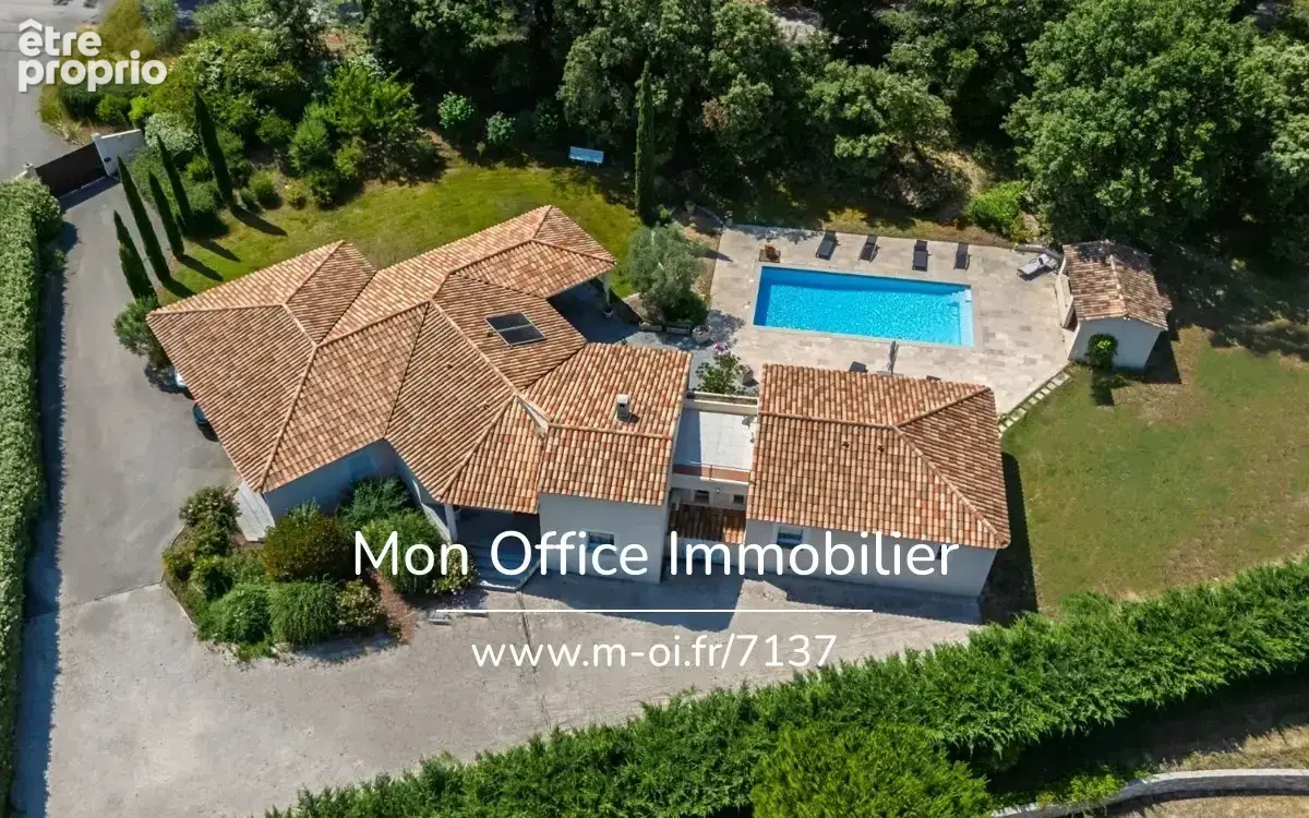 Référence : 7137-VCL. - Maison de plain pied - jardin paysager, calme absolu - 4 chambres 1 bureau - Simiane Collongue - photo 17