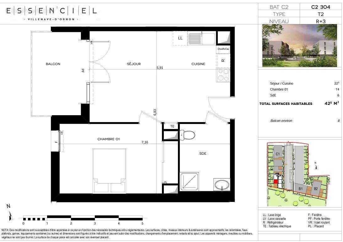 Appartement à VILLENAVE-D'ORNON